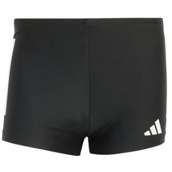 Slip de Bain Adidas, Modèle Boxer, Lignes 3 Stripes, Taille 2 pouces