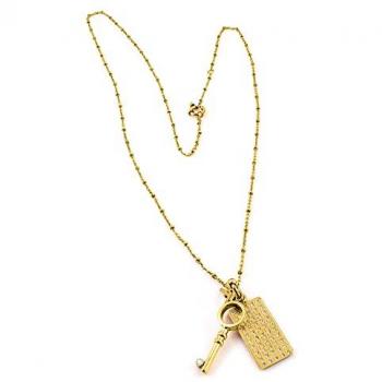 Acier Inoxydable Folli Follie Collier 80 cm – Couleur Or (3n1t066rc)