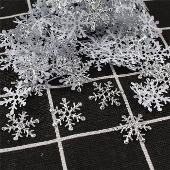 300pcs Xmas Snowflake Confetti