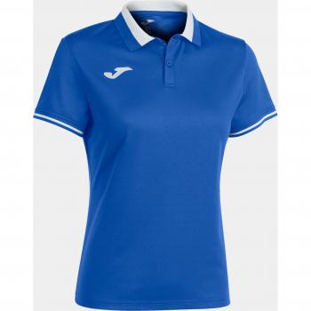Polo deportivo mujer Joma Championship VI royal blanco