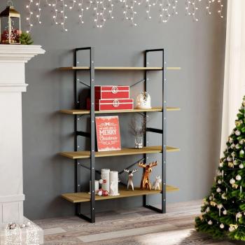 Libreria a 4 Ripiani in Pino Massello 100x30x140 cm