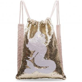Glittery Mermaid Drawstring Bag