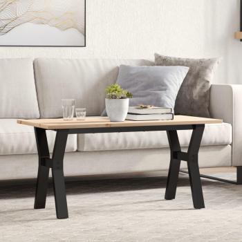 Mesa de Centro Moderna VidaXL 90x40x45 cm Pinho e Ferro