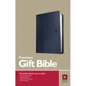 Premium Gift Bible NLT (Red Letter, Leatherlike, Blue), by Tyndale