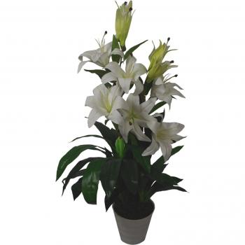 White Artificial Lily