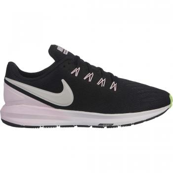 Nike Damen Air Zoom Structure 22 Laufschuhe, Schwarz/Grau/Pink