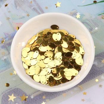 600PCS 5x8mm Elliptical Sequins, Multiple Colors for Hair and Clothing