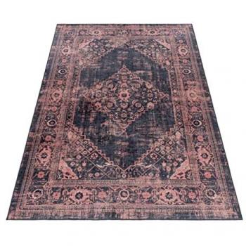 Antirutsch Vintage waschbarer Teppich Wohnzimmerteppich Patchwork