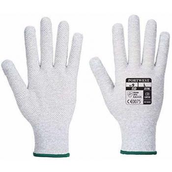 Gant Portwest antistatique Micro Dot gris