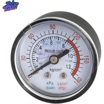 13mm Air Compressor Pressure Gauge 1/4 BSP Thread 0-180 PSI 0-12 Bar