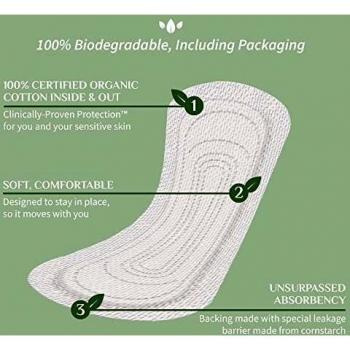 20 Protège-slips Maxi Coton Bio