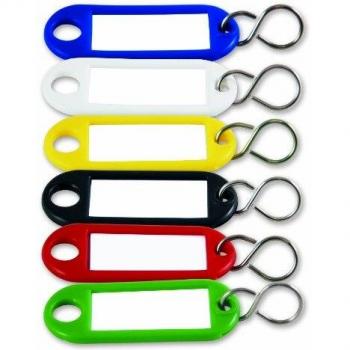 Porte-Clés Étiquettes à Fenêtre Assorties 100 Exemplaires