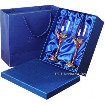 Vasos de Champán de Cristal 2Pzas