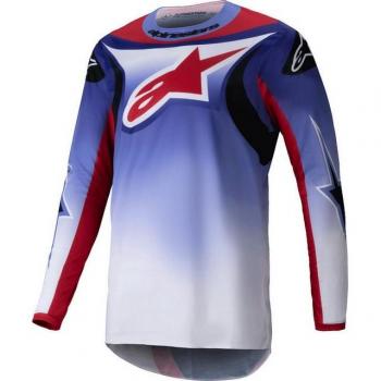 Maglia da motocross Alpinestars Fluid Wurx Viola-Rosso XL