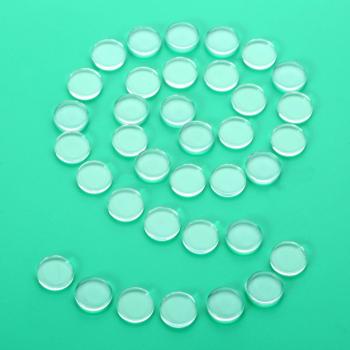 Cabochon en verre transparent pour réfrigérateur, autocollant des deux côtés, 10 pièces
