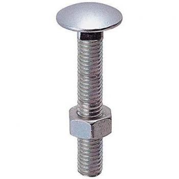 5 Boulons SC avec écrou TTDQ 8x50mm zincé (8 pcs)