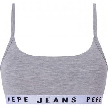 Top Deportivo Gris con Logo, Pepe Jeans, Para Mujer