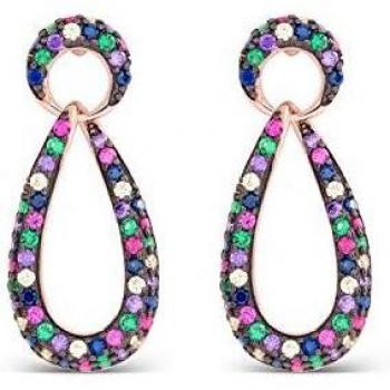 Pendientes Trarath de plata con baño de oro rosa