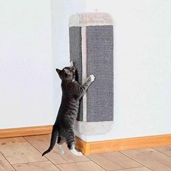 Griffoir d'angle pour Chats Gris Clair 32 × 60 cm