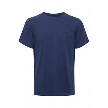 Dinton Rippt Rundhalsausschnitt T-Shirt – Dunkelblau