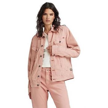 Giacca Western in Jeans Oversized Rainbow Rosa Polveroso Oro M