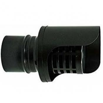 Chapeau de cheminée inox noir DN 80 mm avec dispositif anti-pluie