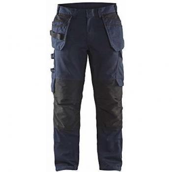 Blu Navy e Nero Pantalone Lavoro 1496 con Tasche Elasticizzate 3XL
