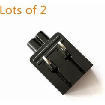 Adaptador de pared para Dell 45W, 2 uds. con conector plegable