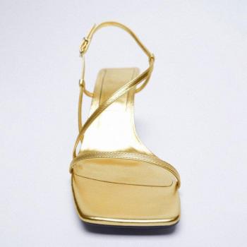 Women's Casual Square Toe Mid Heel Sandals