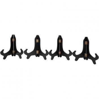 Caballete de Soporte para Artesanías y Placas (5 pulgadas, negro)