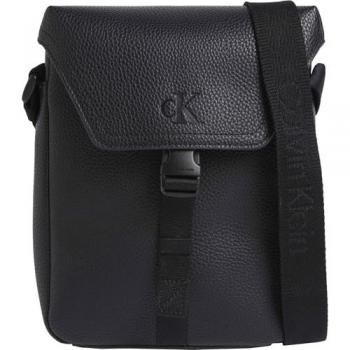 Calvin Klein Jeans Messenger Bag Black Male One Size Stylish Crossbody Bag with Adjustable Strap