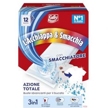 L’Acchiappa + Smacchiatore 3 in 1 – Sbiancante, 12 Buste