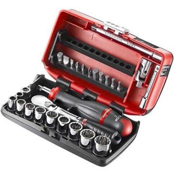 Facom 27-Piece 1/4 Drive Socket and Bit Set (Metric)