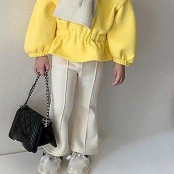 Pantalón de Lana y Punto Grueso Niña Corea