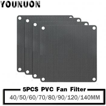 5Pcs Mesh Dust Cover for Computer Fans
