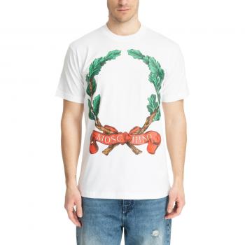 Moschino Crown Pattern Tee – Men’s White L