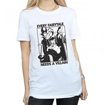 White Every Fairy Tale Needs A Villain Women's Cotton Top