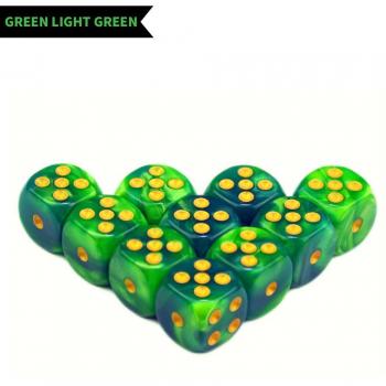 10pcs 16mm Two-Color Acrylic Game Dice