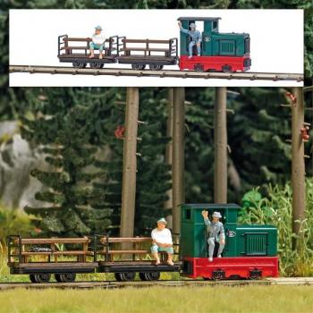 Busch 12015 Feldbahn Start-Set 'Personentransport'