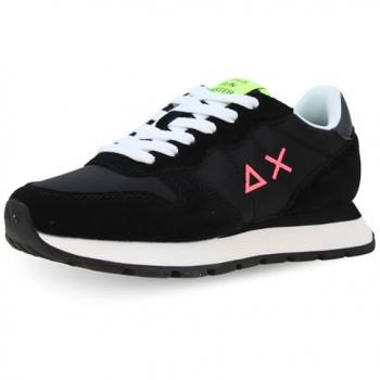 Sneakers Basse SUN68 Ally PE25 – Comfort in Nylon e Suede Nero