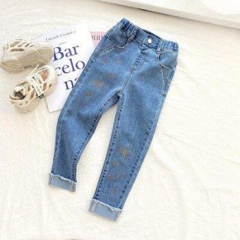 Baby Girl Solid Denim Pants