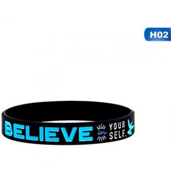 Pulseras de Silicona con Mensajes Motivacionales