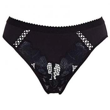 Slip noir en coton