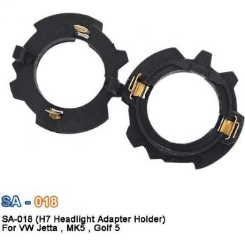 SAARMAT H7 Headlight Bulb Adapter Holders for VW Golf 5 Jetta MK5