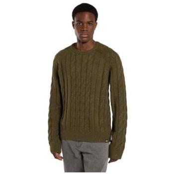Dickies L Male Green Cable Knit Sweater