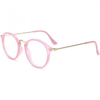 Clear Round Eyeglasses for Screen Use