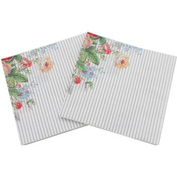 Serviettes en papier rose 33x33cm