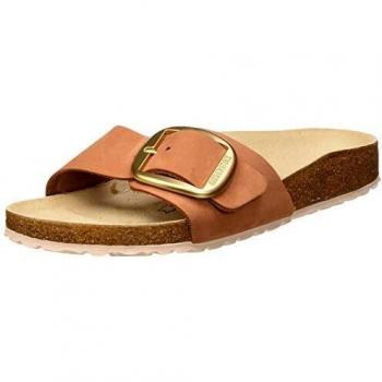 Mules Madrid Big Buckle Birkenstock Cuir Nubuck Femme Marron 40 EU