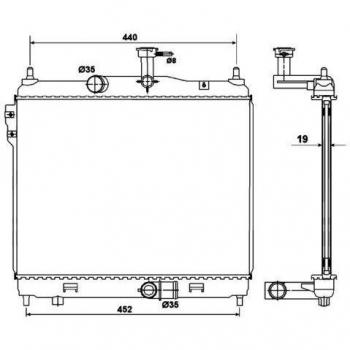 HydroCooler Radiator 53169 for Hyundai Models