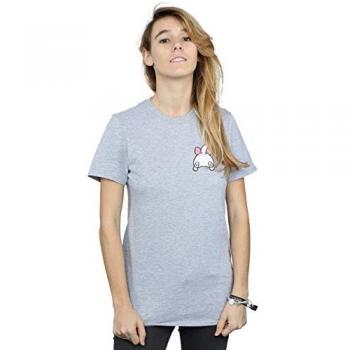 Grey Aristocats Marie Backside Boyfriend T-Shirt